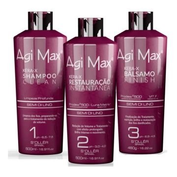 Agi Max Kera-X Brazilian Treatment Hair Kit 3x500 ML